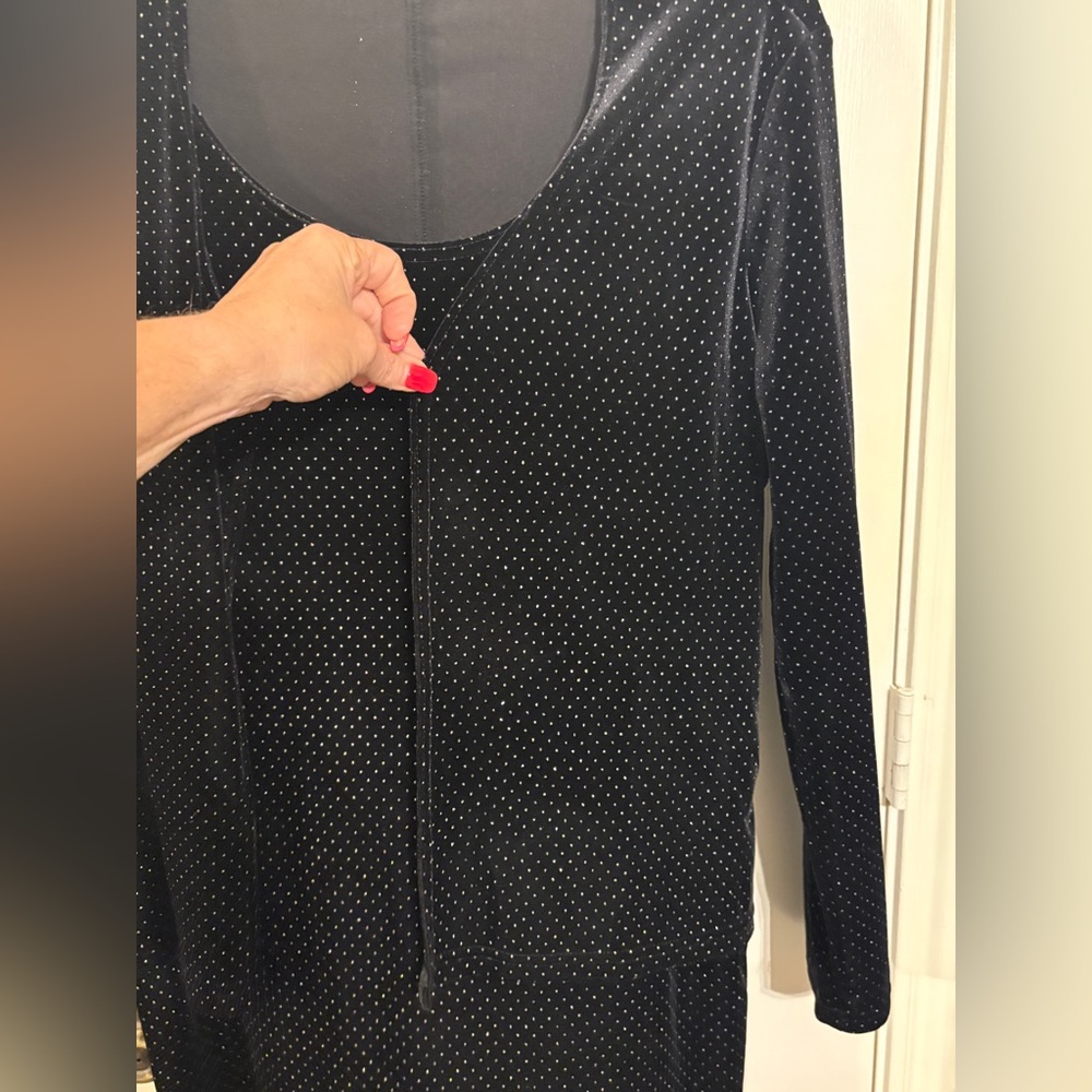 Elegant Black Gold Shimmer Dress